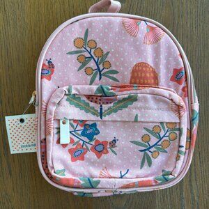 NWT jack & milly (MYER) Native Australia Floral Flowers Pink Fabric Backpack